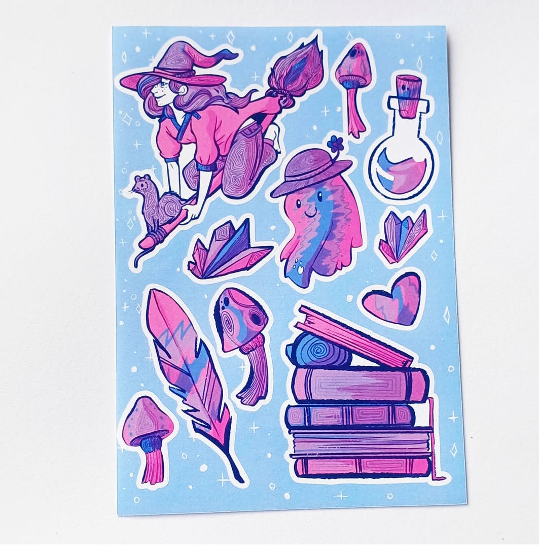 Spooky Bisexual stickers