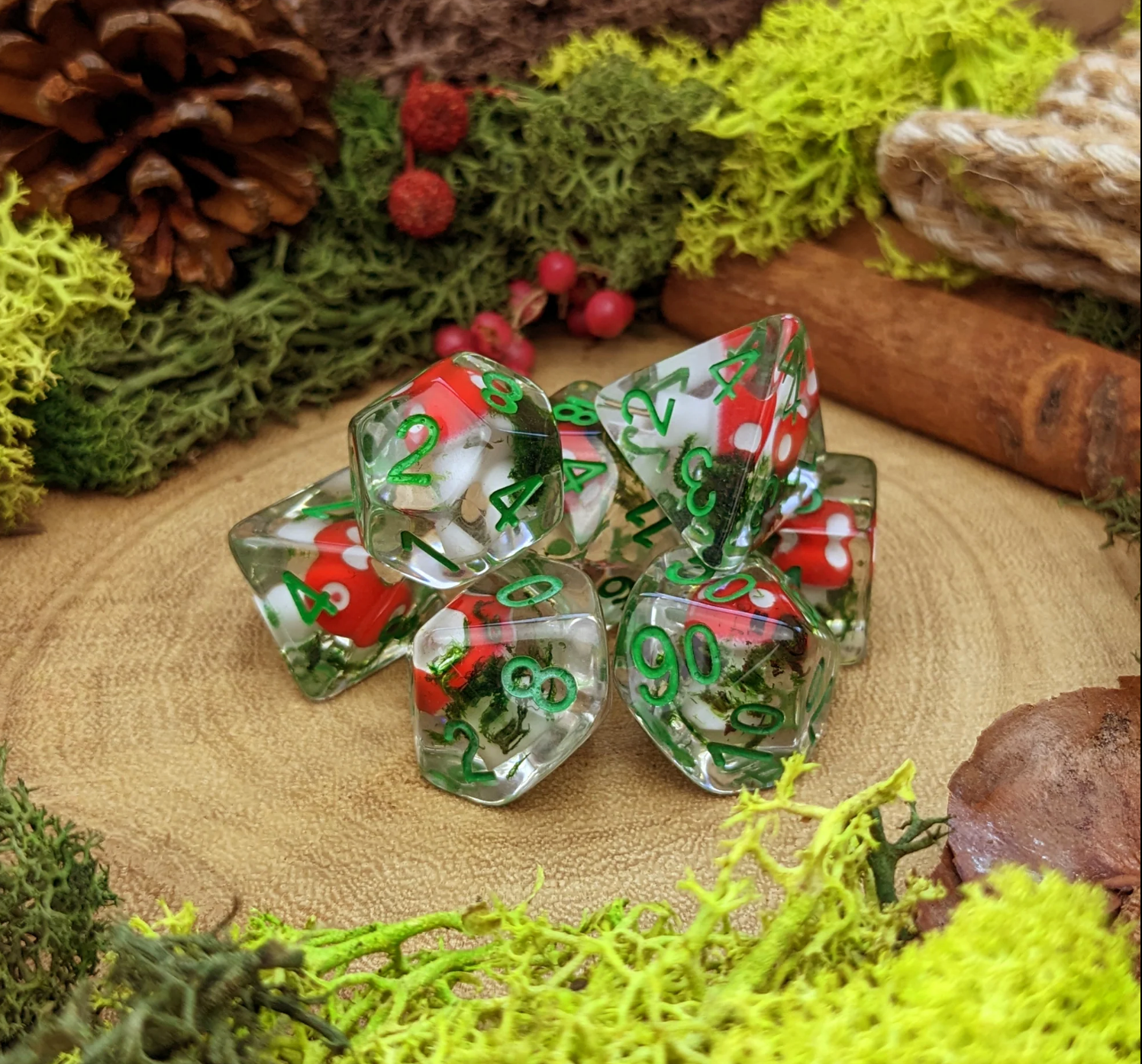 Mushroom DND dice