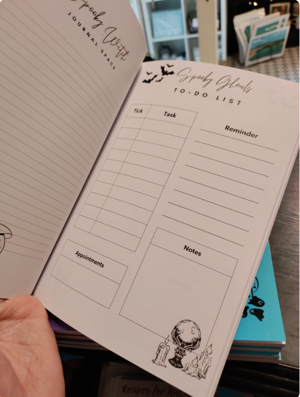 Spooky witch journal by Lainey Ní Mhórdha